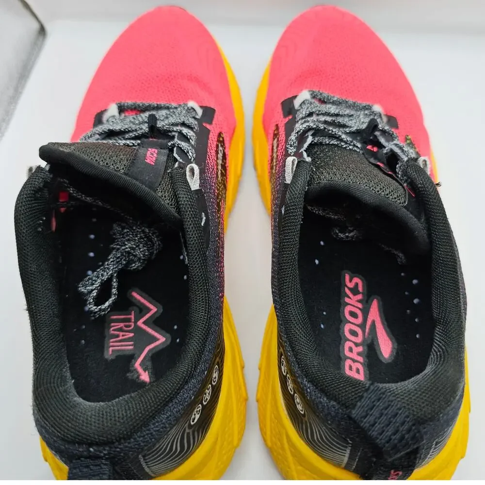 Brooks Cascadia 17 Diva Pink Lemon Chrome Women 8.5 Medium B UK 6.5 Hiking Trail